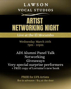 LAWSON VOCAL STUDIOS – Artist Networking Night
